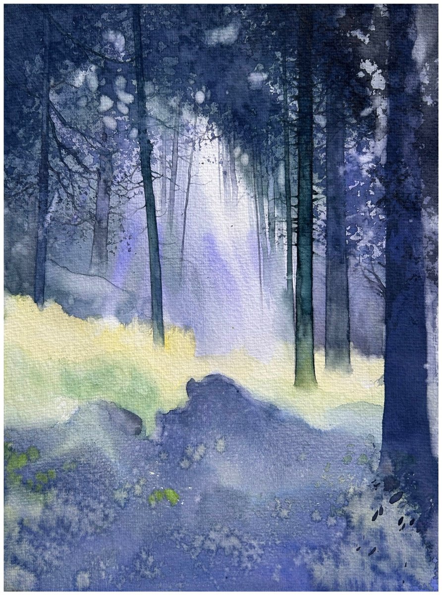 Impressionistic Watercolour , Morning Glory By Nazar Grunyka, 9 X 13, Artwork For Sale On Artfinder