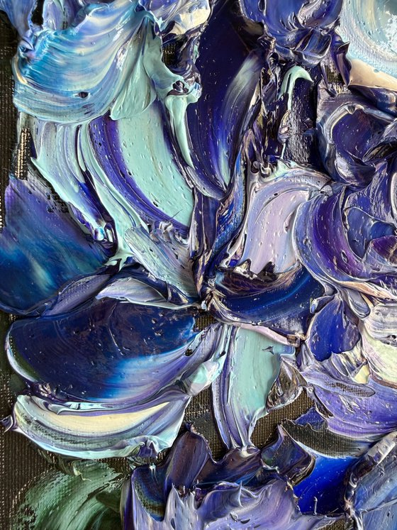 Midnight Hydrangea III — Deep Blue Violet