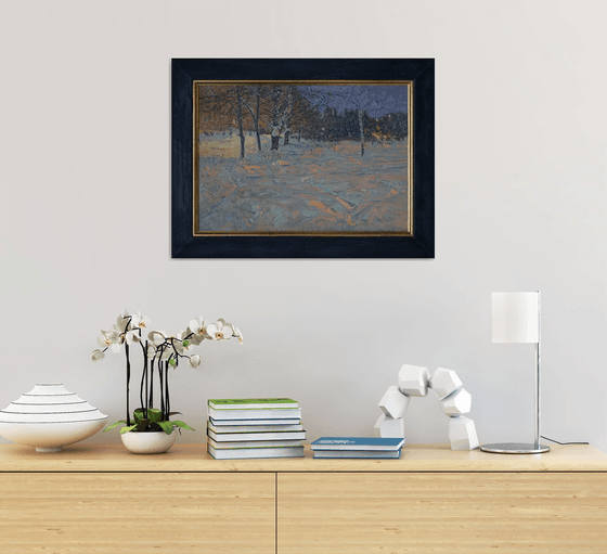 Winter night. Maryino