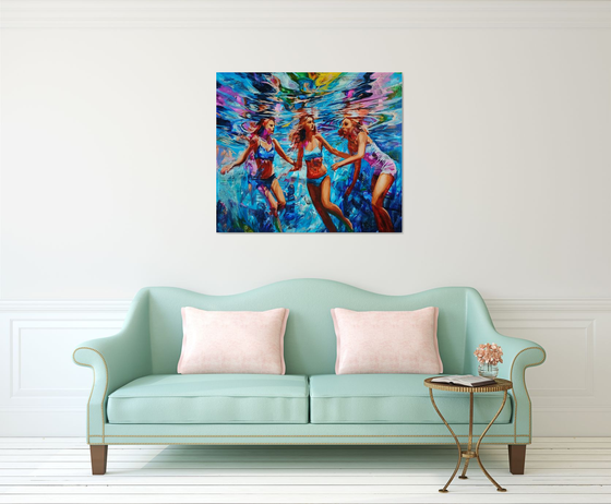 Floating silhouettes