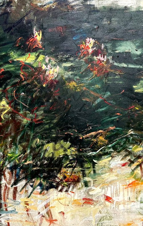 Lily pond. Shadows by Lilia Orlova-Holmes