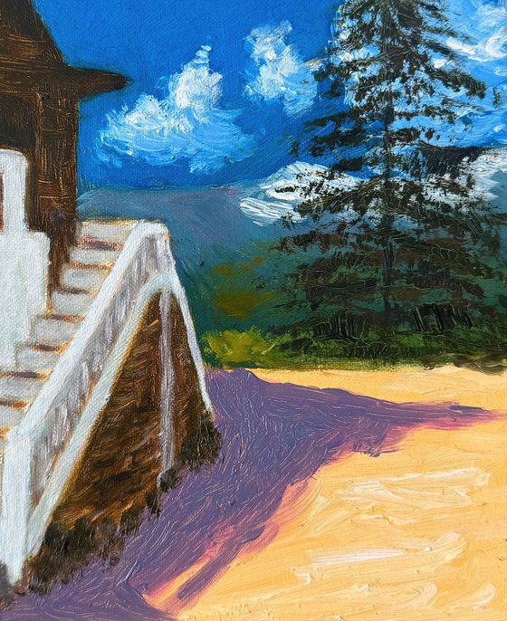 Cottage up the stairs