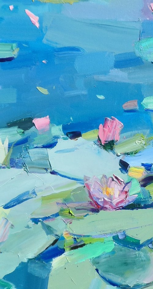 custom painting "Water Lilies " by Yehor Dulin