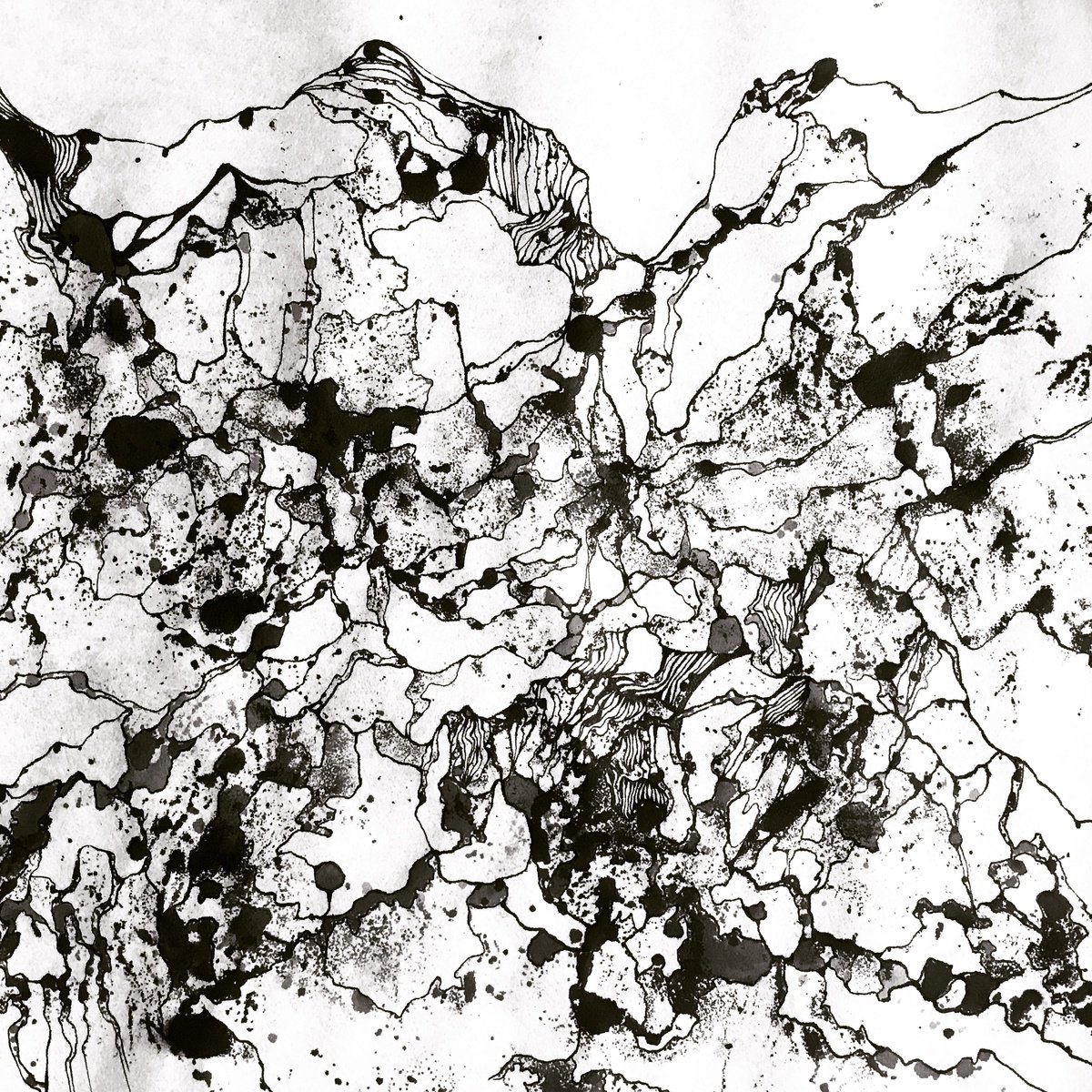 Splitting Ink drawing: Alena Salavei | Artfinder