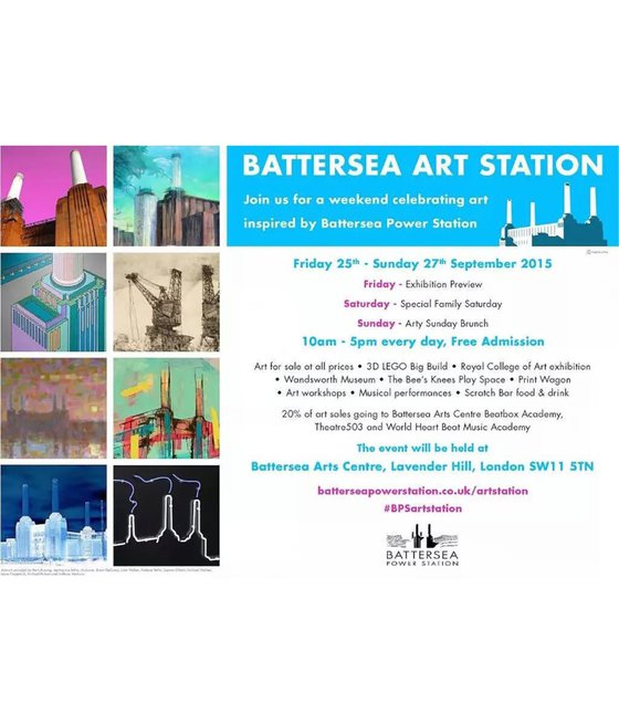 BATTERSEA BLUE Limited edition  10/50 16"x12"