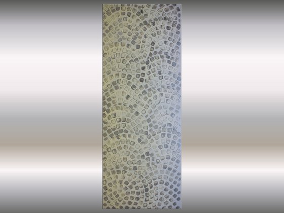 Silver Wheels  - Abstract Art - Acrylic Painting - Canvas Art -  Abstract Painting - Industrial Art
