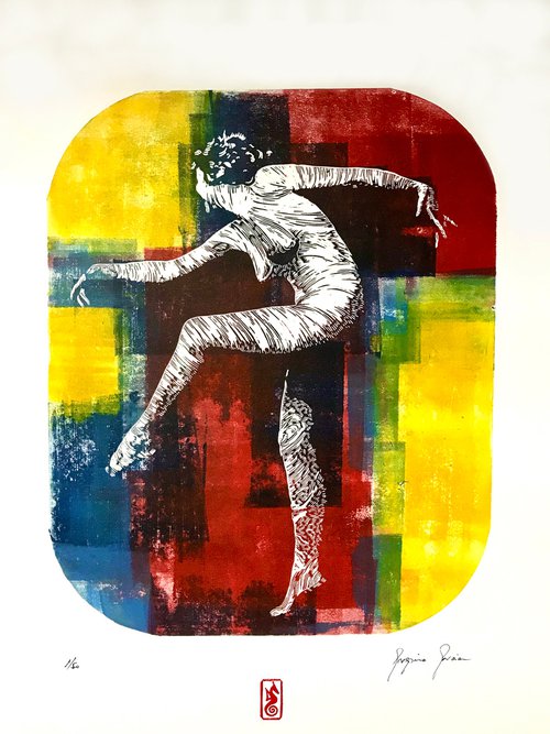 Colour Dance by Greg Linocuts