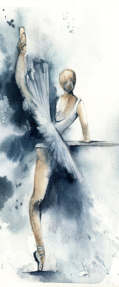 Ballerina in Blue n.5 by Sophie Rodionov