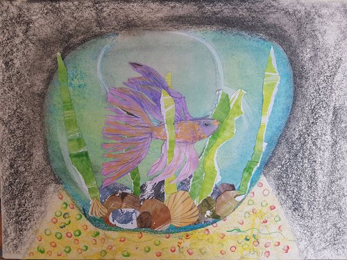 Fish in the aquarium - by Shalev Reznik by Anna Reznik