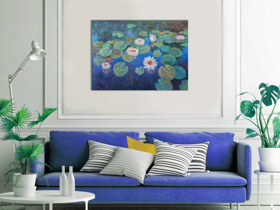 Evening Water Lilies