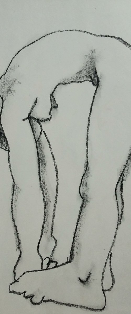 Figure Study - Forward Bend by Lorie Schackmann