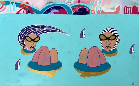 Never alone.  "Swimmers"