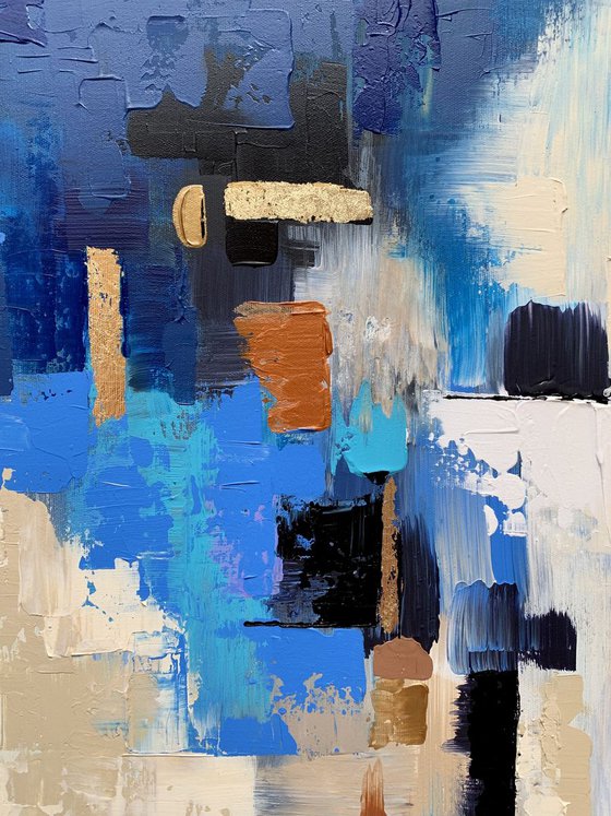True Destiny - XL LARGE,  ABSTRACT ART – EXPRESSIONS OF ENERGY AND LIGHT. READY TO HANG!