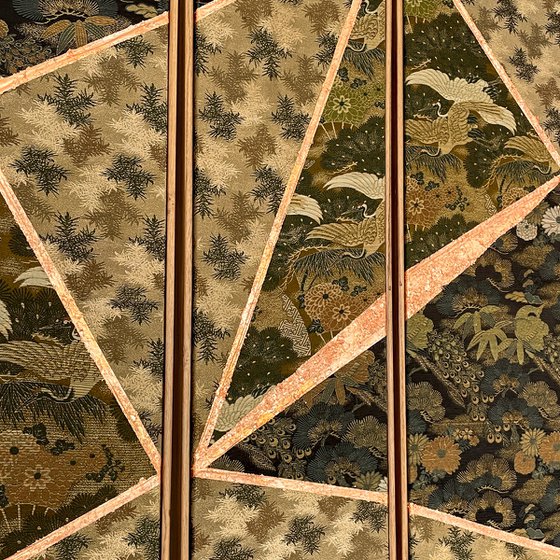 Pine forest Longivety (Kimono Upcycled)