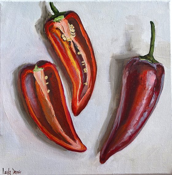 Red Still Life with Paprika