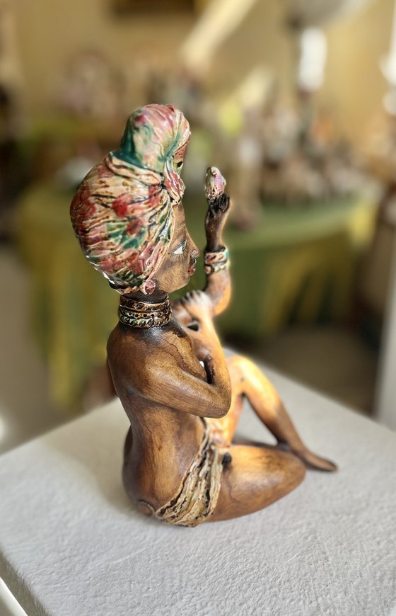 Meditation with a bird