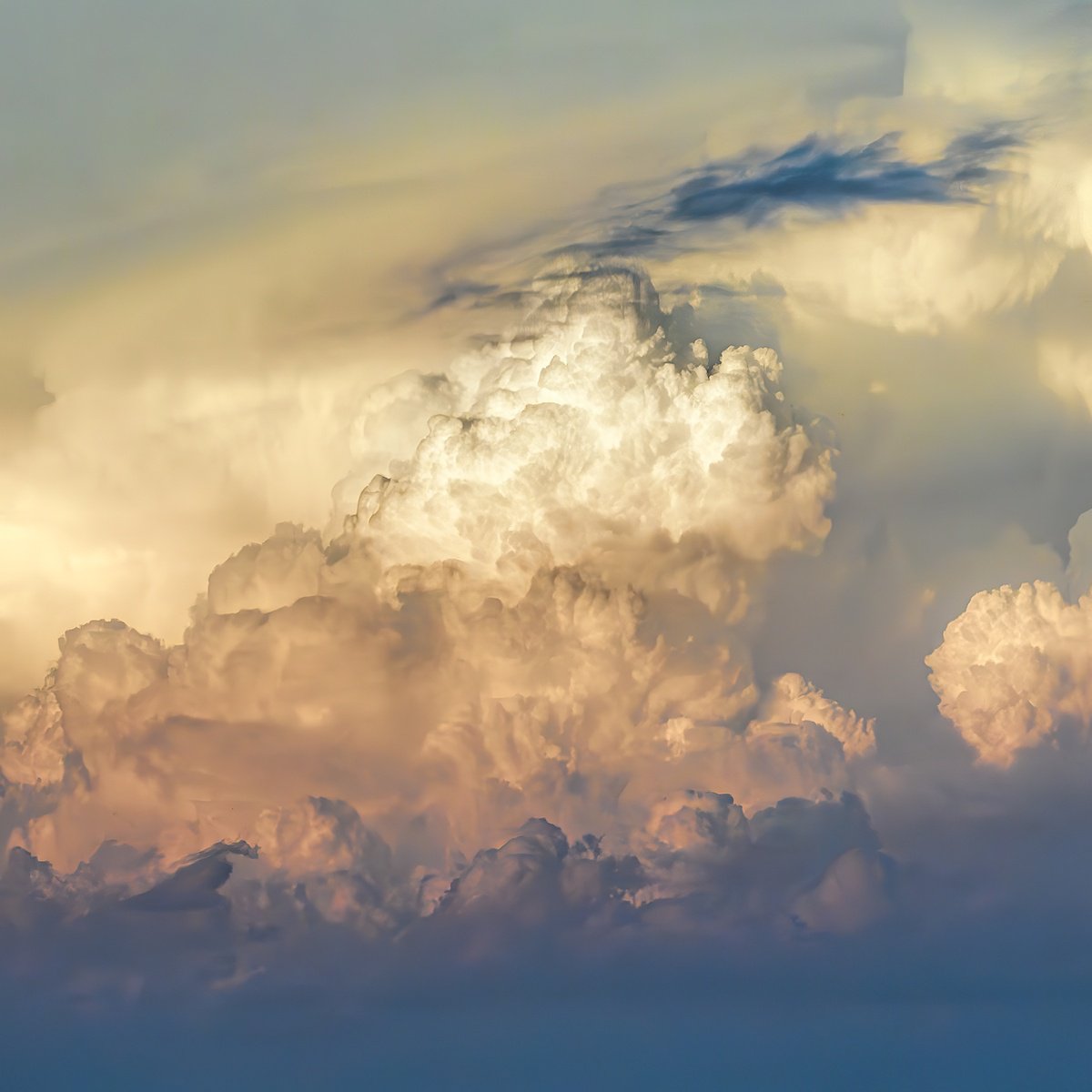 Photorealistic Landscape Photograph By Nick Psomiadis, 35 X 35", Heavenly Canvas, Original Artwork