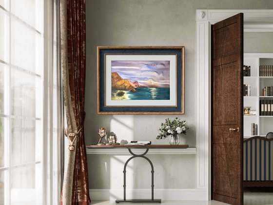 Full Moon Moonlight Sea