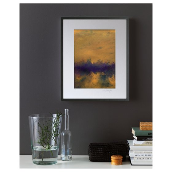 Atmospheres 6 - mounted abstract painting