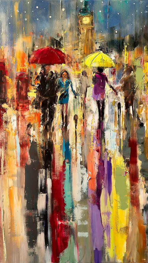 'Starry night over London' by Ewa Czarniecka