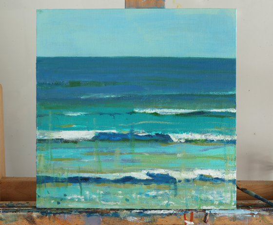 Sandbar Ocean, Framed