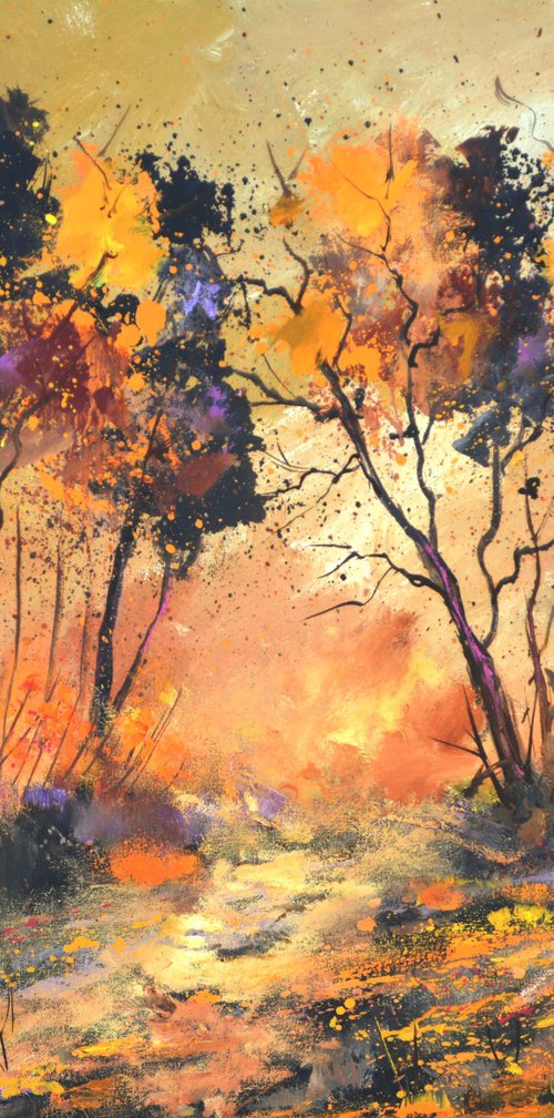 Autumnal trees by Pol Henry Ledent