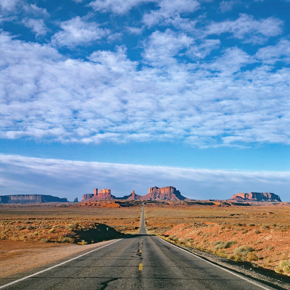 Photorealistic Landscape Photograph By Alex Cassels, 24 X 24, Highway To Monument Valley, Original Artwork