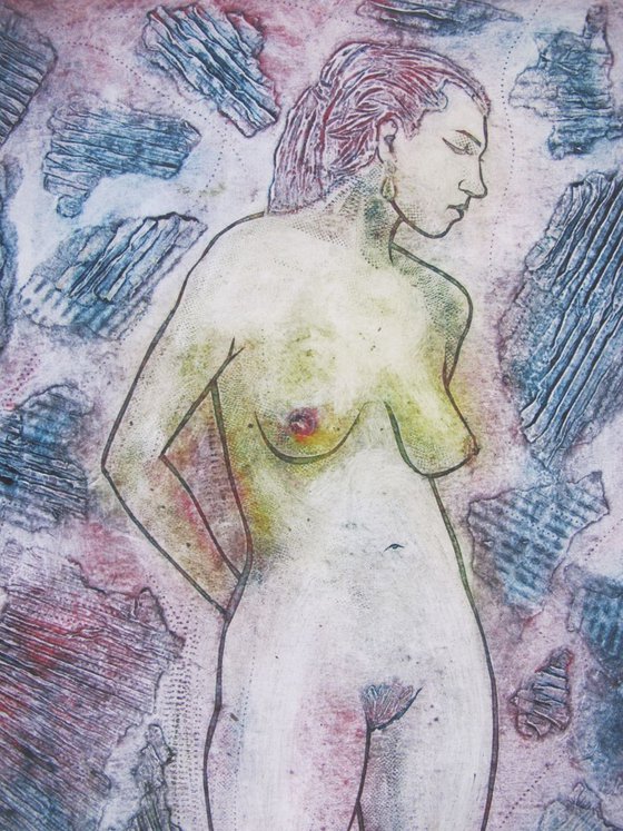 Standing female nude