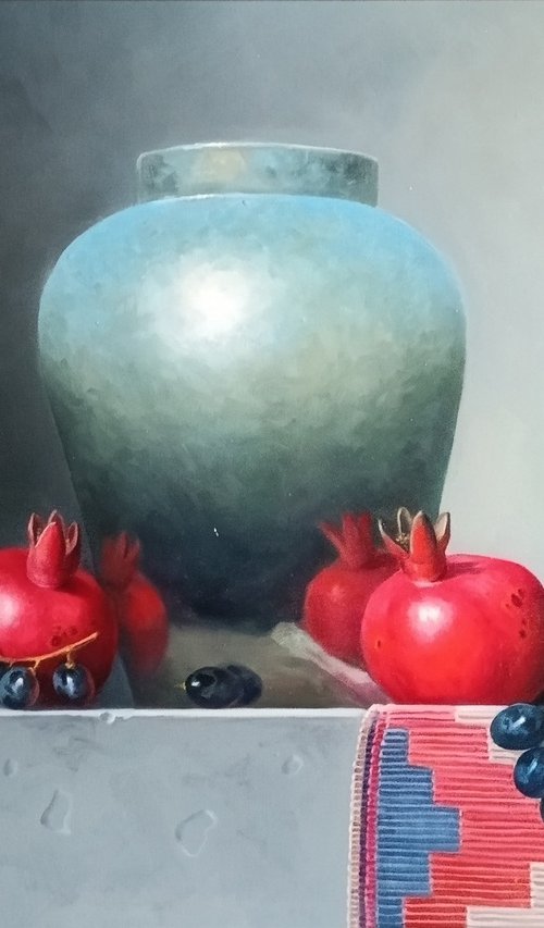 Still life with pomegranates by Tamar Nazaryan