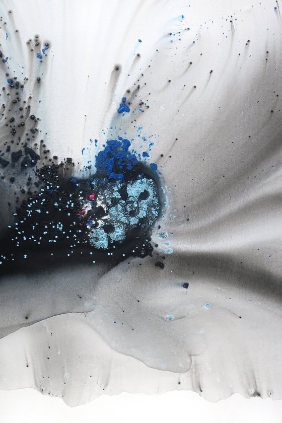 Nature 261 — Abstract Organic Blue