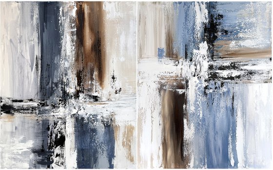Fractured Rhythm Diptych set