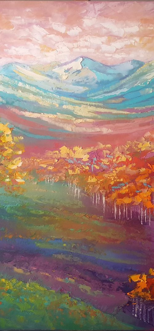 Mountain landscape by Mary Voloshyna