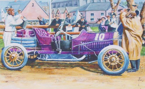 Pit Stop 1908 Style! by Max Aitken