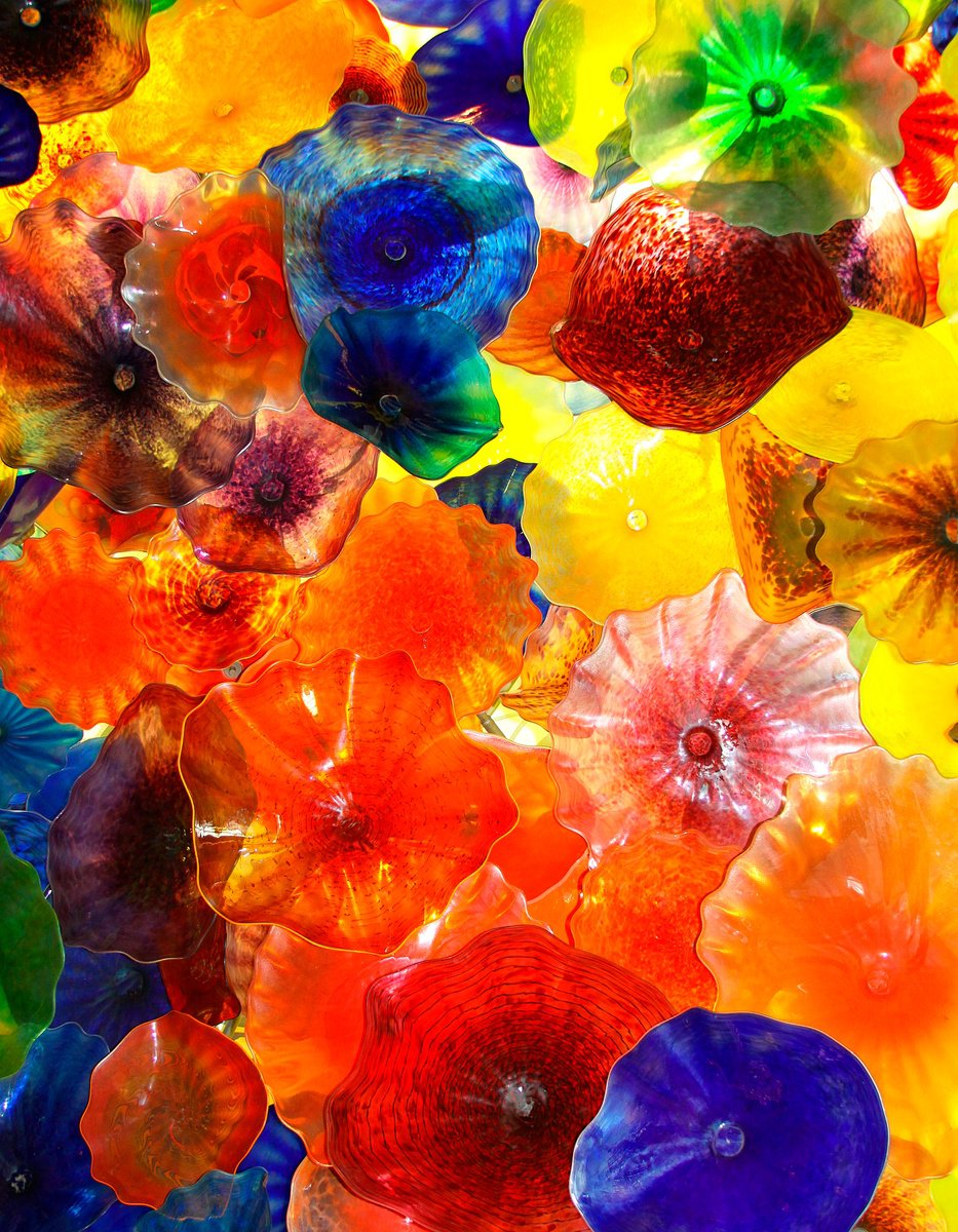 Impressionistic Cityscapes Photograph By William Dey, 25 X 32", Glass Flowers Above Me, Original Artwork