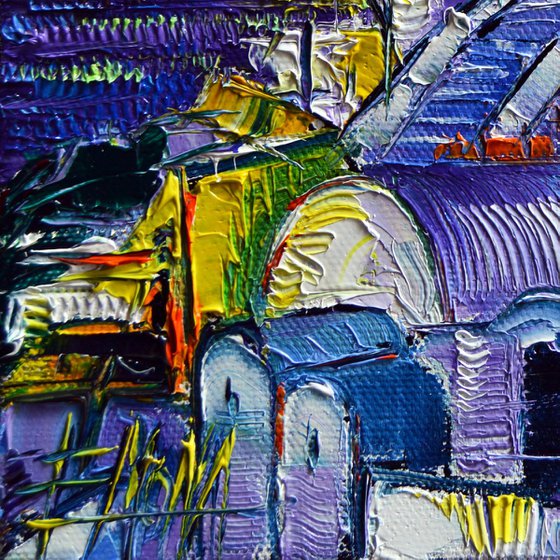 OIA IMPRESSION Modern Impressionism Textural Stylized Cityscape
