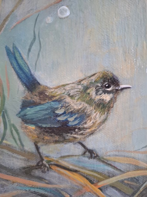 Acrylic painting "Bird"