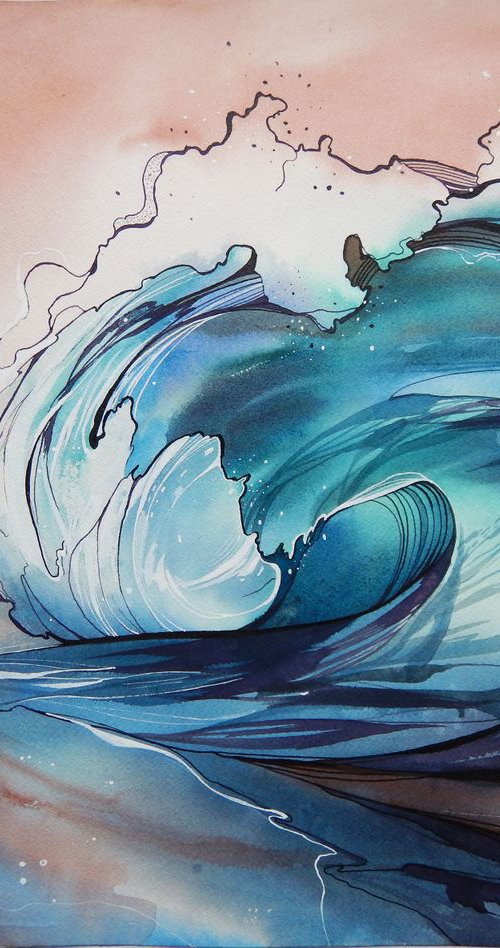 The wave by Alla Vlaskina
