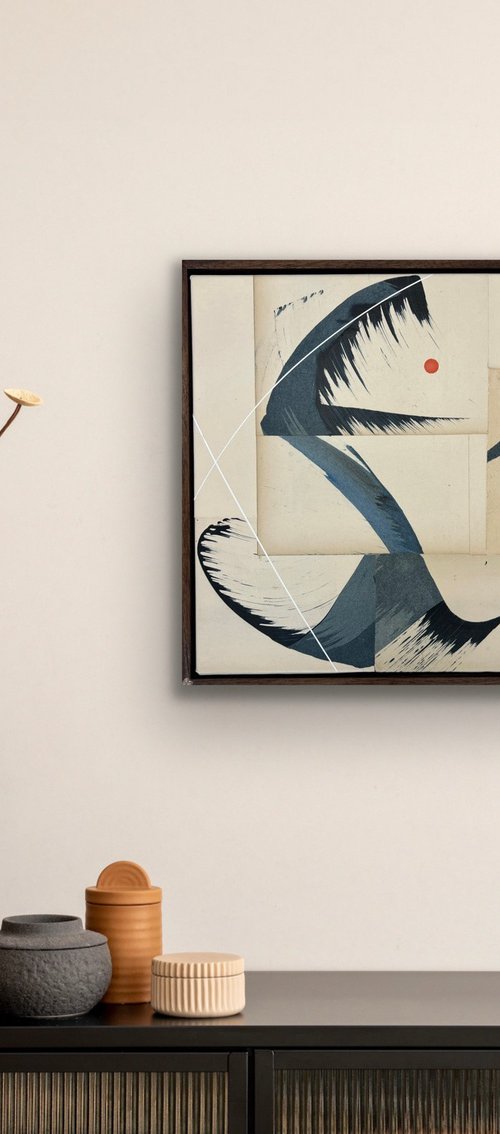 Hokusai Indigo 3 by Jane Skingley