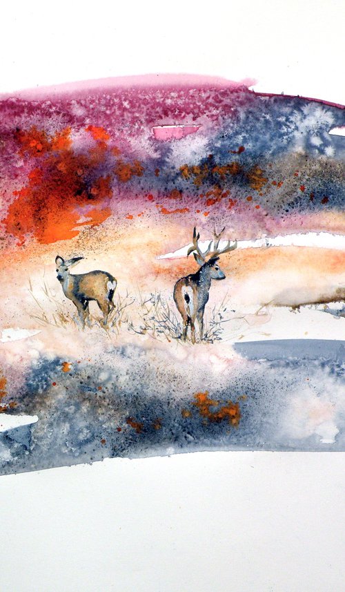 Deer in the fall by Kovács Anna Brigitta