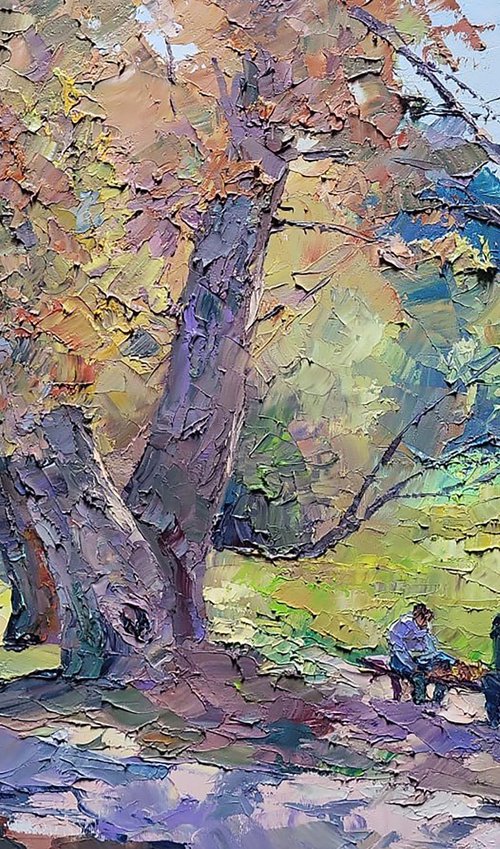 In the autumn park by Boris Serdyuk