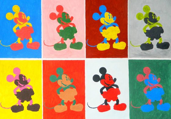 Eight Mickey Mouse
