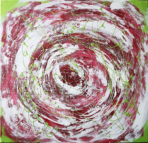 Abstract flower 1  / Original Painting by Salana Art Gallery