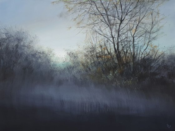 " The Hazy Dawn " Large Painting !!! 120x90cm  ” SPECIAL PRICE!!!