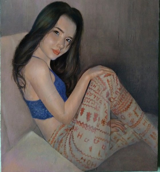Anora (40x60cm, oil canvas, ready to hang)