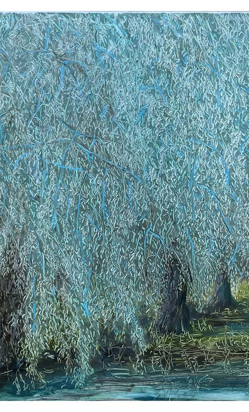 willows in the park by Maija Nochevnaya