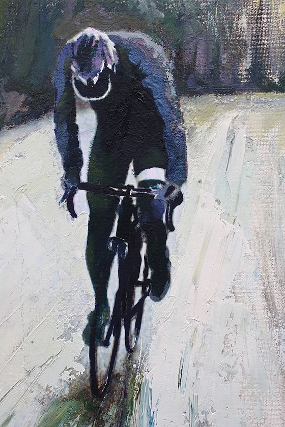 The Climb (Cycling Painting)