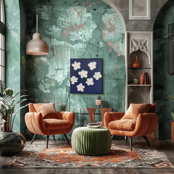 Cloud Dancers in a Field of Blue