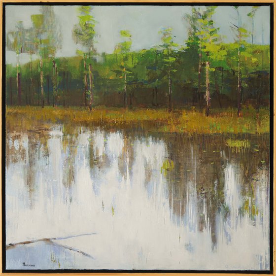 Grassy Waters Preserve 30x30" 76x76cm Oil by Bo Kravchenko