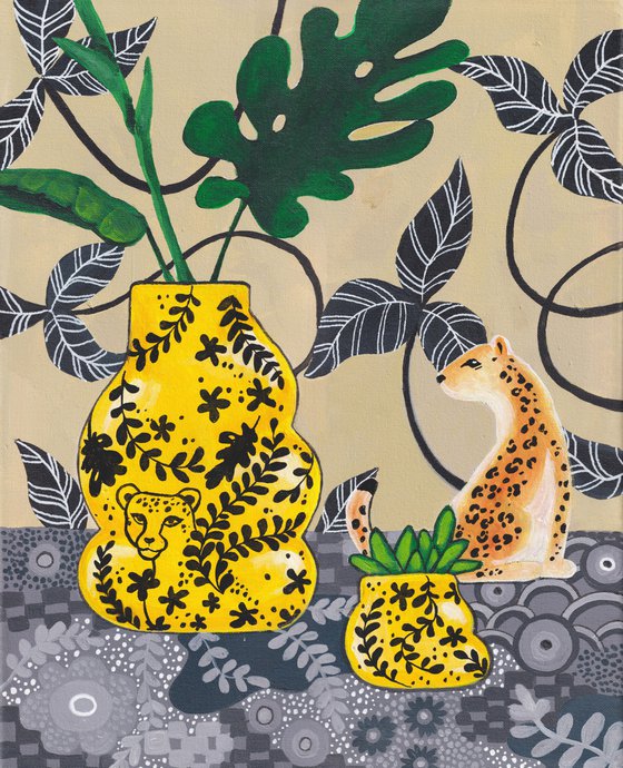 "Leopard" Maximalist Modern Matisse-Inspired Original Painting