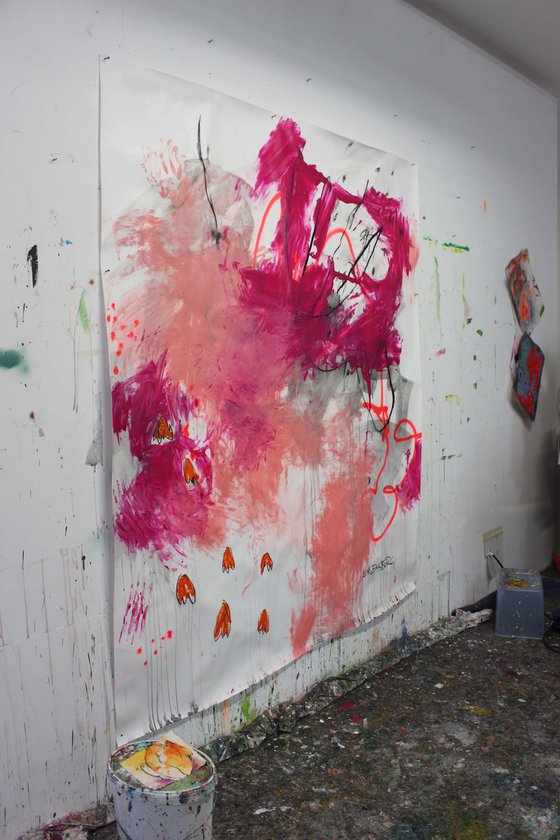 She Paints Outside the Lines No. 1